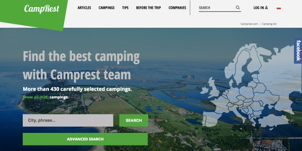 Camprest screenshot